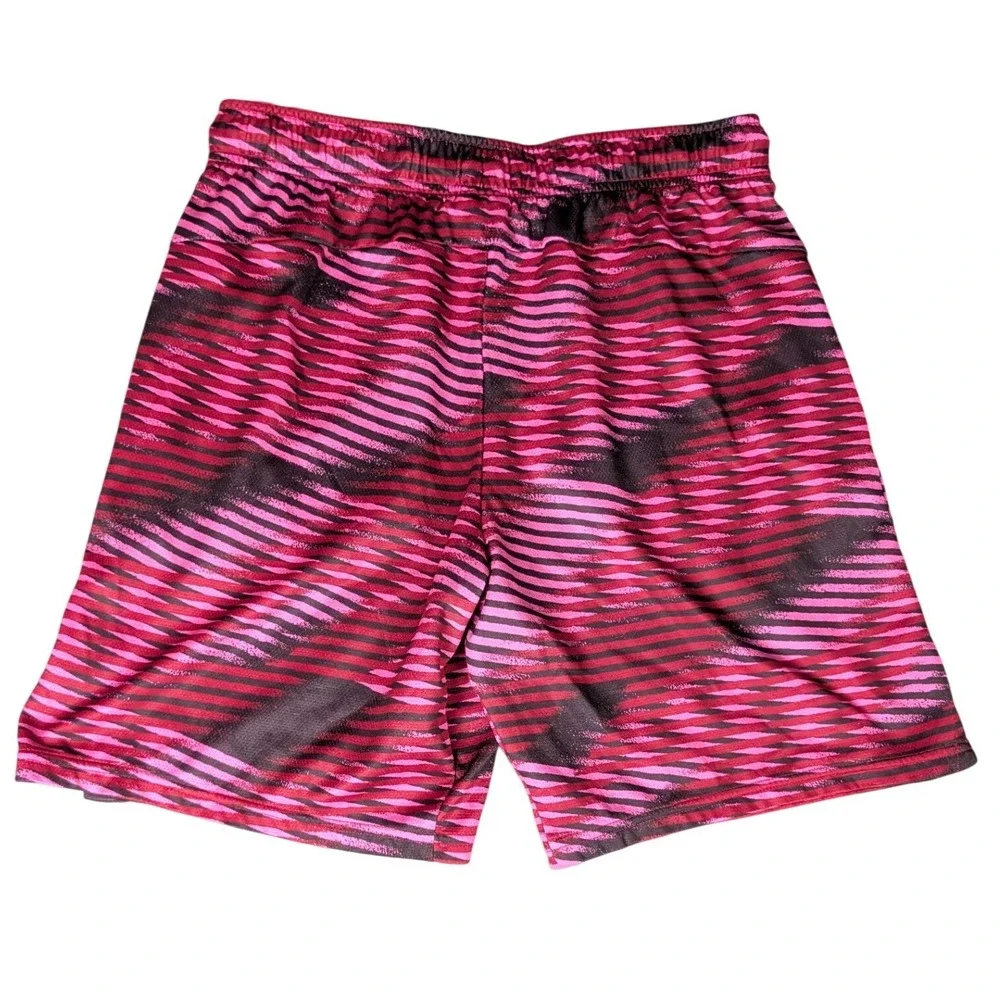 Nike Dri-FIT Mens Pink Black Digital Wave Athletic Training Shorts 5537